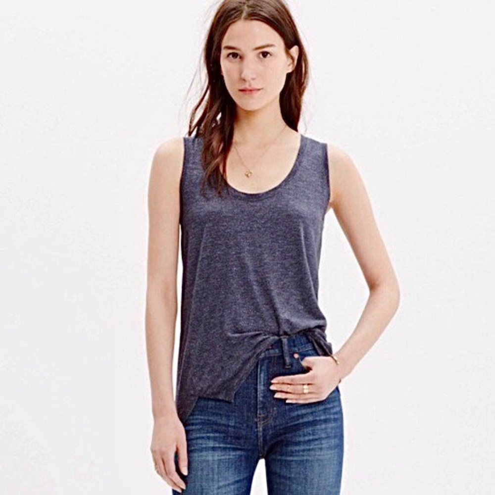 Madewell Sleeveless Whisper Cotton Loose Tank Top